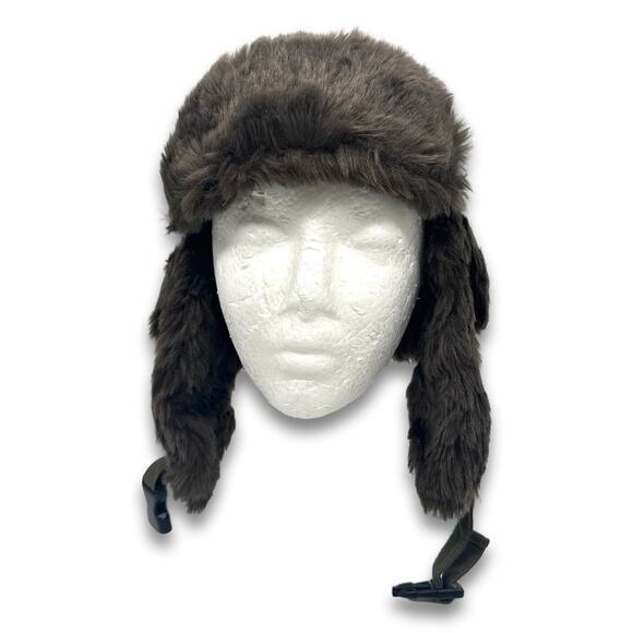 Olive Green Aviator Soft Faux Fur Ear Flap Hat Winter Ski Trooper Trapper Hat - Picture 2 of 8